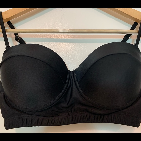 Black vintage style bikini top - Picture 5 of 8